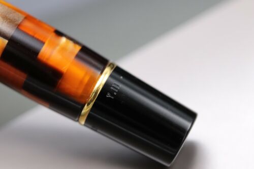 Parker Duofold Check Amber Rollerball Pen 6