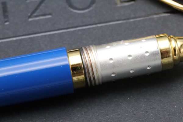 Ettore Bugatti Blue Gold-Plated Rollerball Pen 3