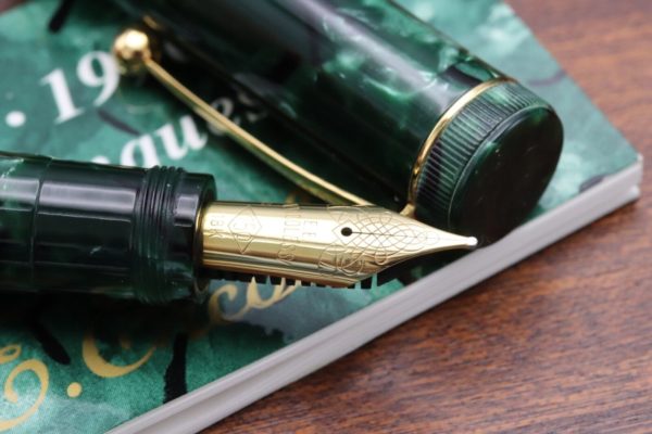 Omas 75th Anniversary E.E. Ercolessi Green Celluloid LE Fountain Pen 3