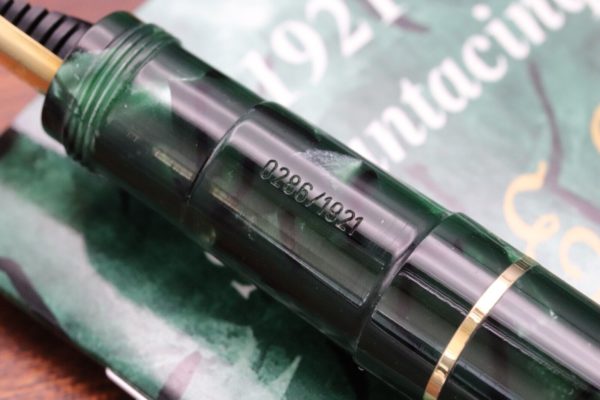 Omas 75th Anniversary E.E. Ercolessi Green Celluloid LE Fountain Pen 7