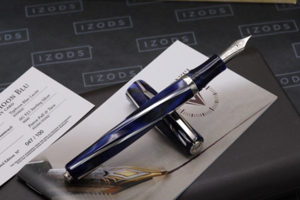 Visconti Divina Oversize Typhoon Blu Limited Edition 100 Fountain Pen 1