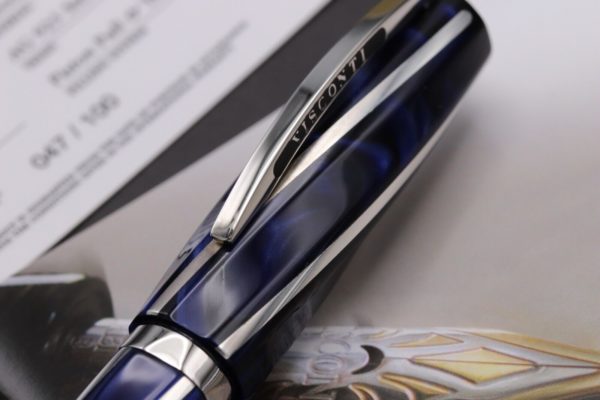 Visconti Divina Oversize Typhoon Blu Limited Edition 100 Fountain Pen 3