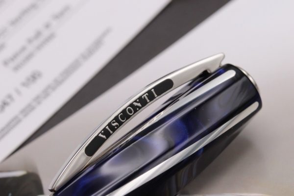 Visconti Divina Oversize Typhoon Blu Limited Edition 100 Fountain Pen 4