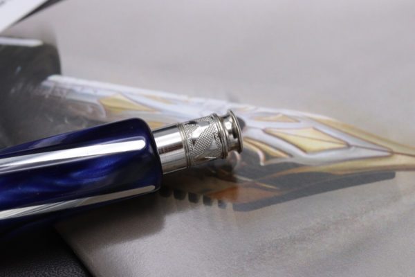Visconti Divina Oversize Typhoon Blu Limited Edition 100 Fountain Pen 6