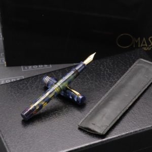 Omas 75th Anniversary Lucens Blue Royale Celluloid Limited Edition Fountain Pen