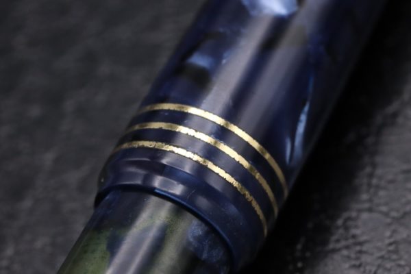 Omas 75th Anniversary Lucens Blue Royale Celluloid Limited Edition Fountain Pen 6