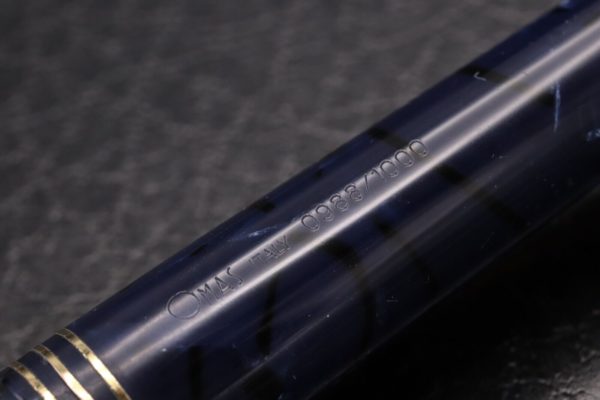 Omas 75th Anniversary Lucens Blue Royale Celluloid Limited Edition Fountain Pen 7