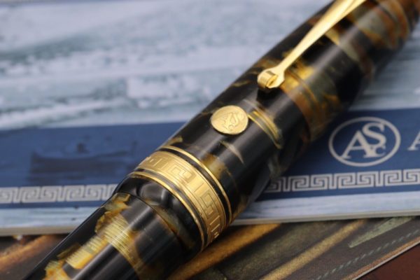 ASC Ogiva Black Lucens Celluloid Special Order 1/1 Fountain Pen - DIPPED 5