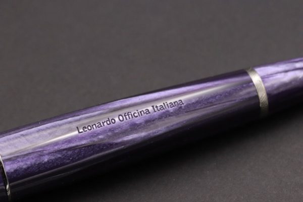 Leonardo Furore Grande Purple Celluloid Fountain Pen - CUSTOM - #8 STUB NIB 5