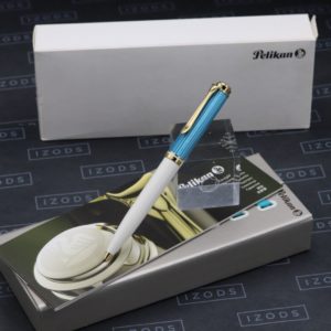 Pelikan Souveran K600 Turquoise White Ballpoint Pen