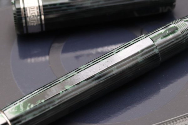Omas Paragon Arco Verde Celluloid HT Trim Fountain Pen - EF Nib 2