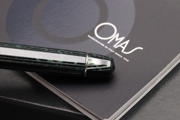 Omas Paragon Arco Verde Celluloid HT Trim Fountain Pen - EF Nib 6