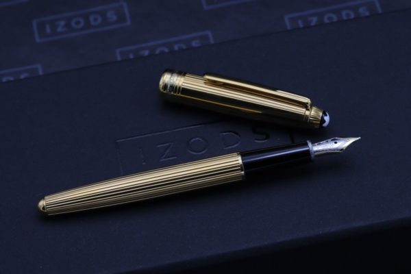 Montblanc Meisterstuck 144 Classique Gold-Plated Solitaire Fountain Pen 1