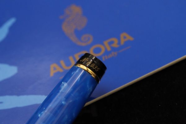 Aurora Optima Mare LE Blue Auroloide Fountain Pen and Mechanical Pencil 6