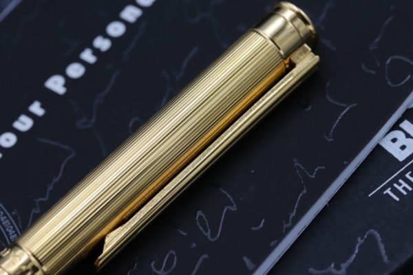 Montblanc Noblesse 3rd Generation Gold-Plated Pinstripe Ballpoint Pen 4