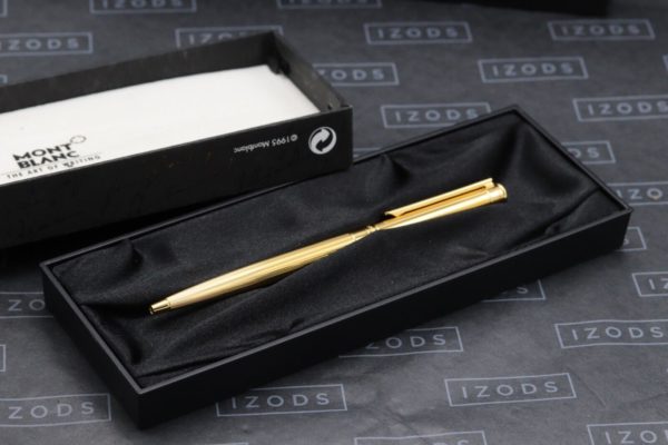Montblanc Noblesse 3rd Generation Gold-Plated Pinstripe Ballpoint Pen 6