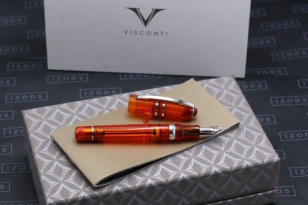 Visconti Homo Sapiens Demo Stones Orange Fountain Pen - 14k Fine - UNUSED