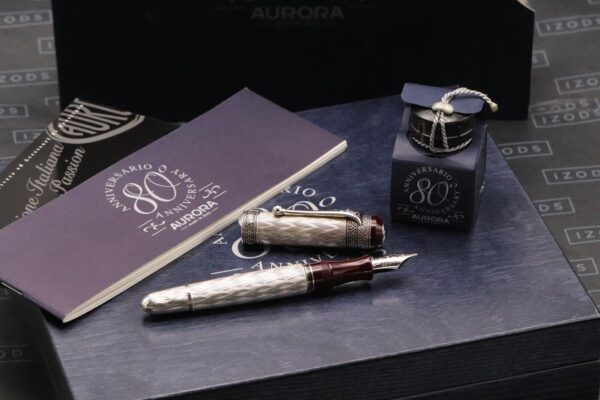 Aurora 80th Anniversary Sterling Silver Limited Edition Fountain Pen - UNUSED