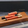 Parker Duofold Centennial Orange Fountain Pen and Mechanical Pencil - UNUSED