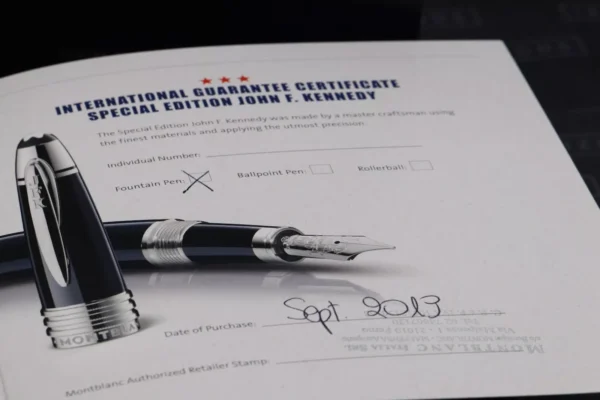 Montblanc Great Characters John F. Kennedy JFK Blue SE Fountain Pen - INKED ONCE - Image 9