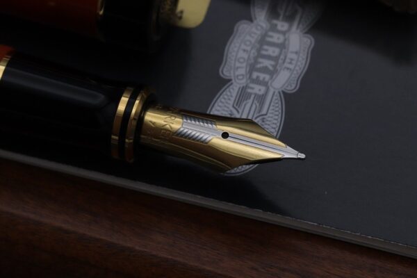Parker Duofold Centennial Orange Fountain Pen and Mechanical Pencil - UNUSED - Image 3