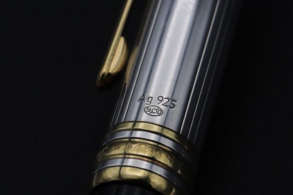 Montblanc Meisterstuck 164 Classique AG925 Pinstripe Doue Ballpoint Pen - Image 4