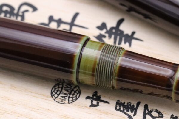 Nakaya D-17mm Portable Cigar Heki-tamenuri Fountain Pen - UNUSED - Broad Elastic - Image 4