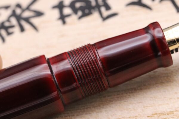 Nakaya Portable Cigar Aka-tamenuri Fountain Pen - Broad Nib - Image 4