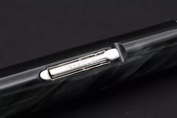 Leonardo Gioiellino Lever Filler Pearl Grey Celluloid Fountain Pen – Broad Nib - Image 6