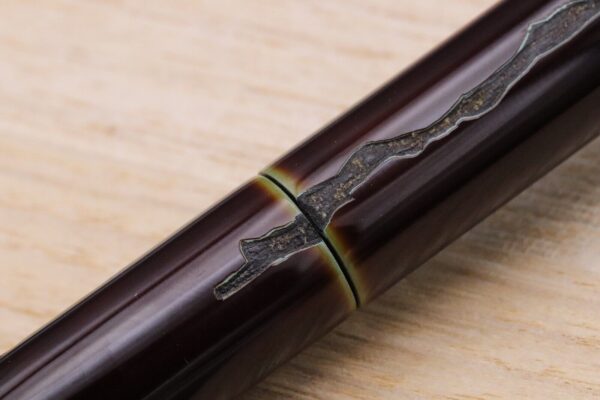 Nakaya Piccolo Cigar Heki-Tamenuri Negoro Fountain Pen - Soft Fine Nakata Nib - Image 5