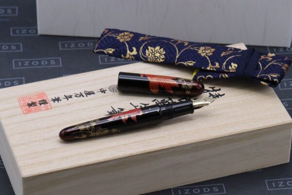 Nakaya Portable Cigar Maki-e Goldfish III Fountain Pen - UNUSED