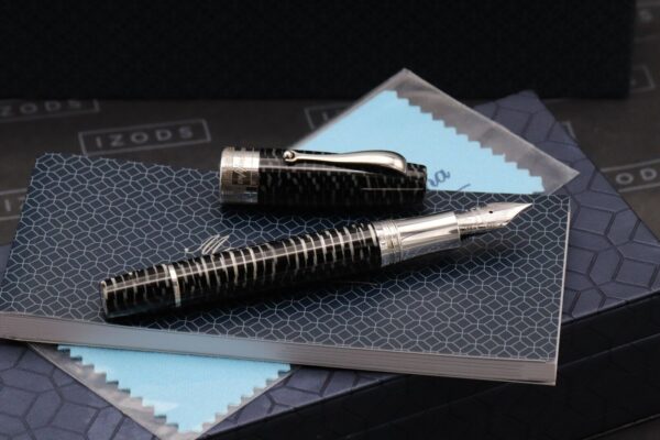 Montegrappa Extra 1930 Zebra Celluloid LE50 Celluloid Fountain Pen - 2002 Nib - Image 2