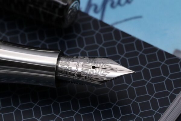 Montegrappa Extra 1930 Zebra Celluloid LE50 Celluloid Fountain Pen - 2002 Nib - Image 3