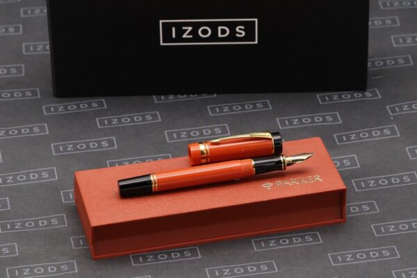 Parker Duofold International Orange Fountain Pen - Michael Masuyama IF Nib