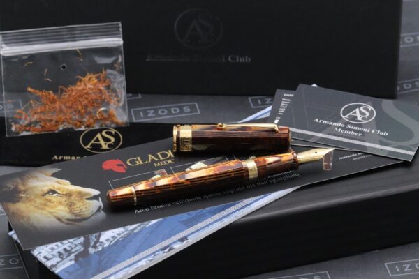 ASC Gladiatore Medio Arco Bronze Celluloid Fountain Pen - UNUSED