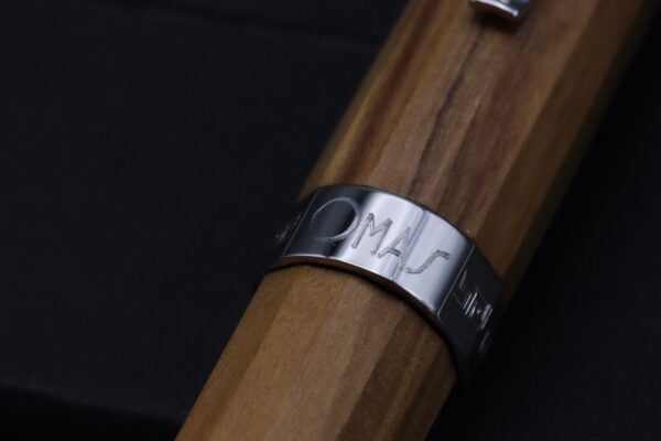 Omas Milord Olive Wood Sterling Silver Fountain Pen - Image 5