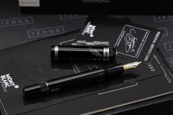 Montblanc Writers Edition Imperial Dragon Fountain Pen - NEVER INKED - Broad Nib - Image 2