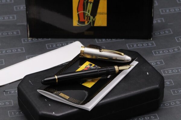 Omas Ogiva Sterling Silver Black Fountain Pen