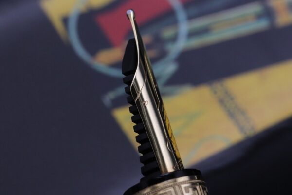 Omas Ogiva Sterling Silver Black Fountain Pen - Image 4
