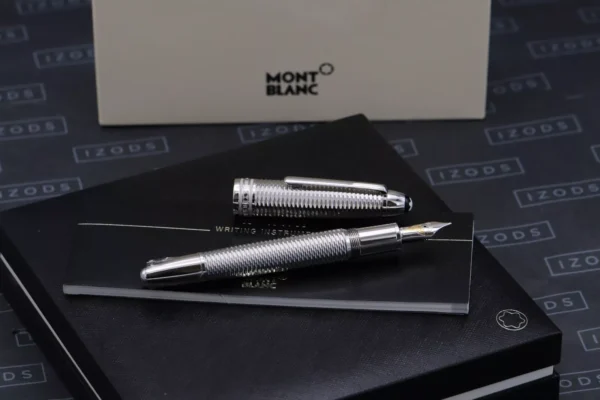 Montblanc Meisterstuck LeGrand Geometry Platinum-Coated Fountain Pen - UNUSED