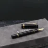 Parker Duofold Centennial Black Gold Fountain Pen - 1987