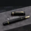 Parker Duofold Centennial Black Gold Fountain Pen - 1987 - Image 2